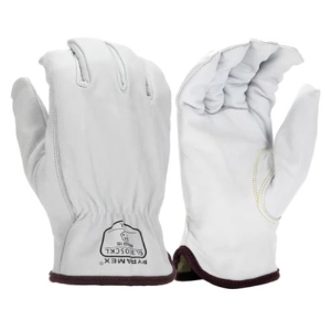 Premium Grain Goatskin Drivers Gloves, GL3005CK, White