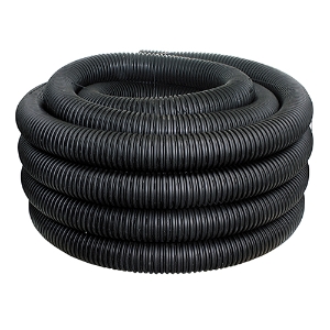 HDPE Perforated Single Wall Agriculture Drain Pipe, Plain End, Soil Tight