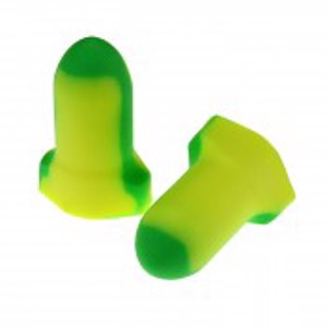Deterrent 32 Disposable Earplugs, FP34, Green/Yellow, Uncorded, 32 dB