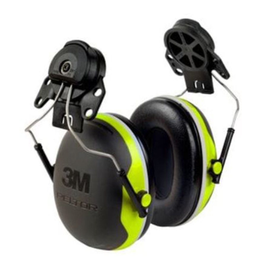 Peltor X4 Earmuffs, Black/Green