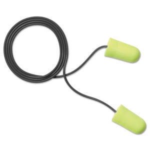 E-A-Rsoft Metal Detectable Disposable Earplugs, 311-4106, Blue/Yellow, Corded, 32 dB