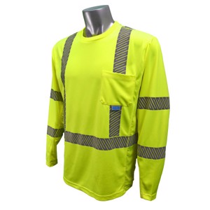 Class 3 Long Sleeve Cooling Shirt, ST31-3PGS, Hi-Vis Green