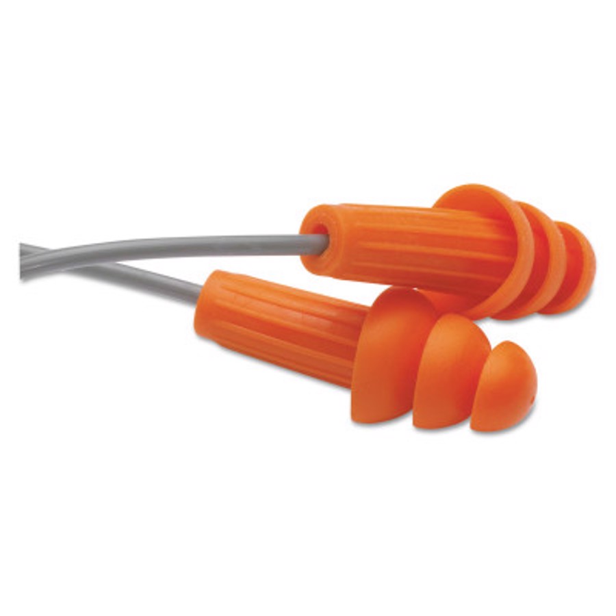 H20 Reusable Earplugs, 67221, Gray/Orange, Corded, 26 dB