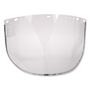 F30 Acetate Face Shield, 34-40 Acetate, Clear, 15-1/2 in x 9 in