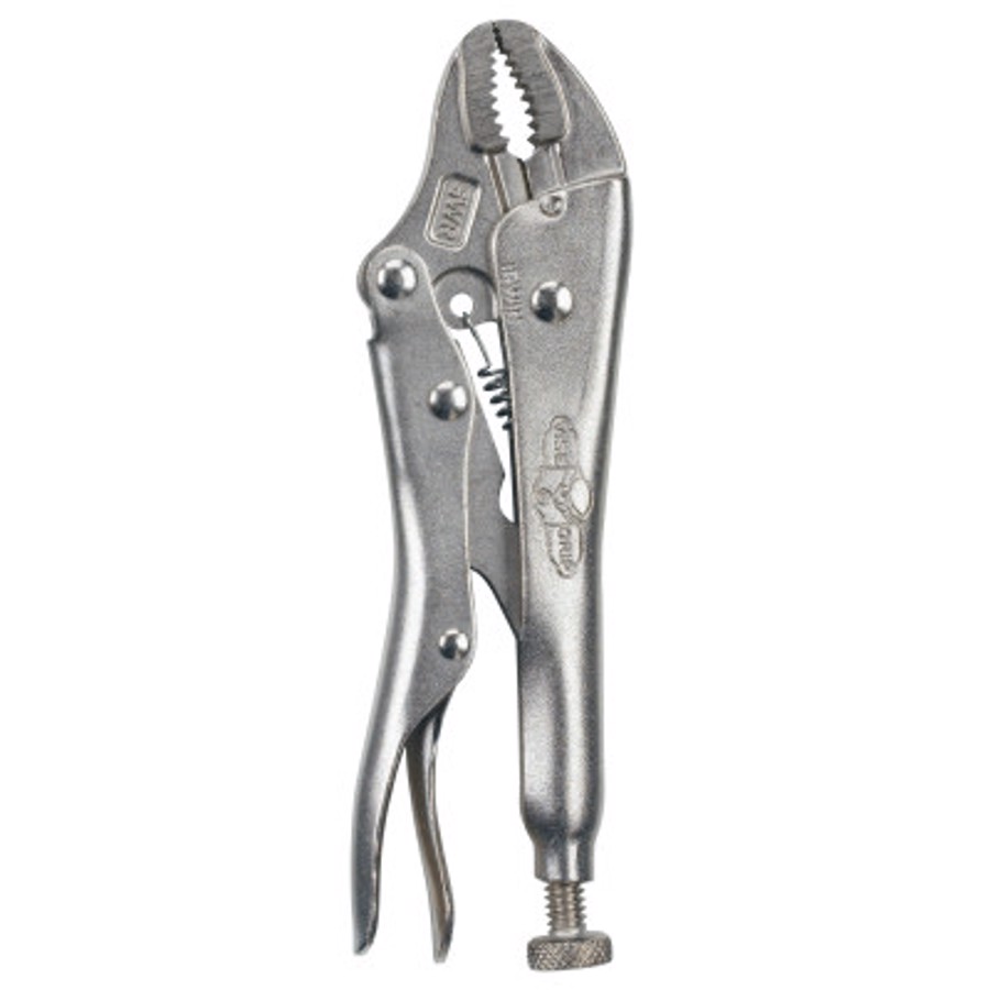 Original Curved Jaw Locking Pliers w/Wire Cutter, Opens to 1.125", Alloy Steel