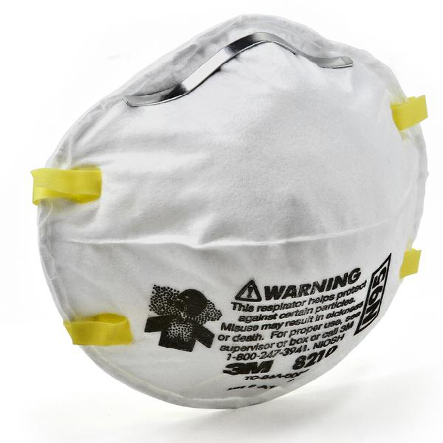 N95 Disposable Particulate Respirator, 8210, White, One Size