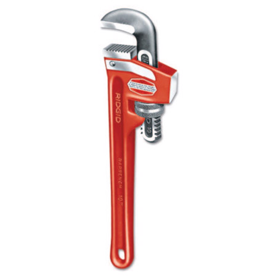 Cast Iron Pipe Wrenches, Alloy Steel Jaw, 10 in