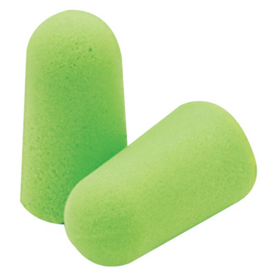 Pura-Fit Disposable Earplugs, 6800, Green, Uncorded, 33 dB