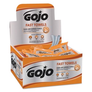 FAST WIPES Hand Cleaning Towels, Citrus, Wet Wipe Display Pack
