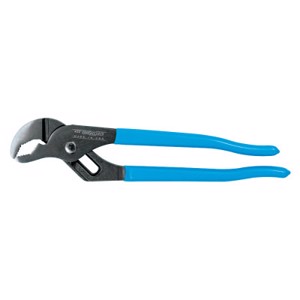 Tongue and Groove Pliers, 9 1/2 in, V-Jaws, 5 Adjustable, Bulk