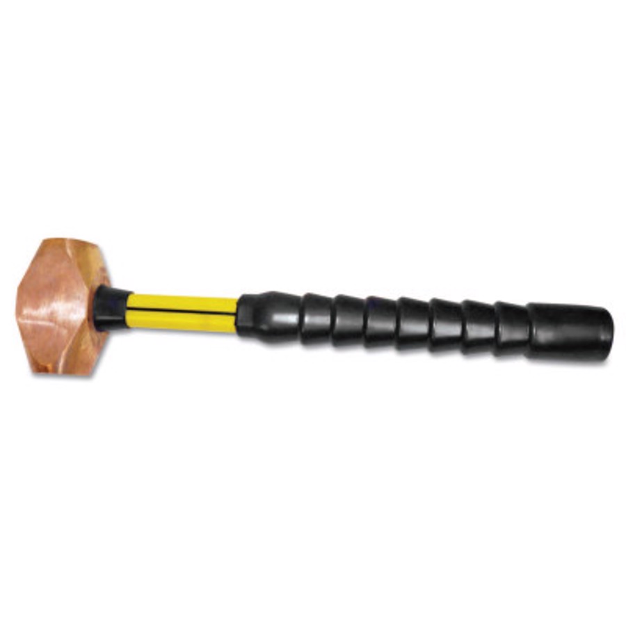 Brass Sledge Hammers, 6 lb, 18 in SG Grip Handle