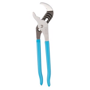 V-Jaw Tongue and Groove Pliers, 12 in, V-Jaws, 7 Adjustable