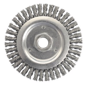 Roughneck Stringer Bead Wheel, 13238, 4-1/2" Diameter, 0.020" Stainless Steel Fill, 5/8"-11 Arbor Thread