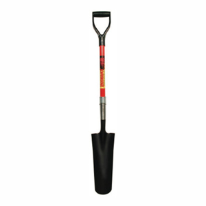 Drain & Post Spades, 16 X 4-3/4 Round Blade, 30 in Fiberglass ABS D-Grip Handle
