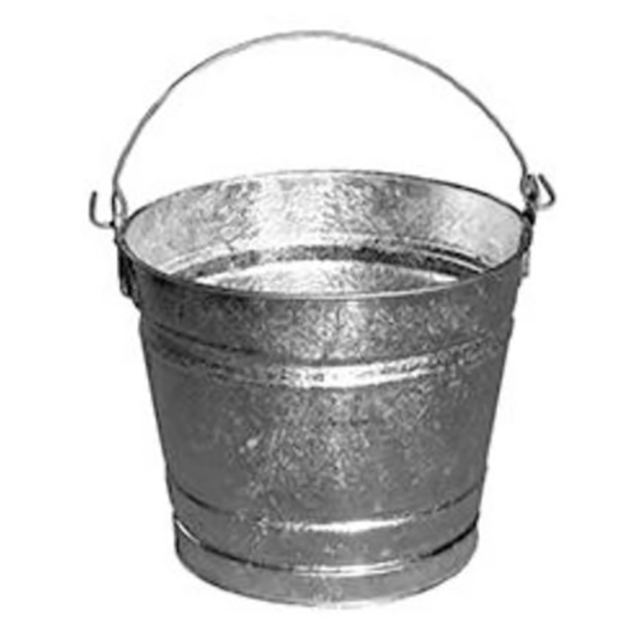 3 Gallon Hot-Dipped Galvanized Pail, #12
