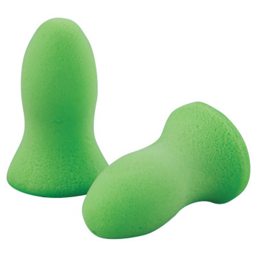 Meteors Disposable Earplugs, 6870, Green, Uncorded, 33 dB