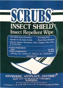 Insect Shield Insect Repellent Wipes, 91401, 8"x10"