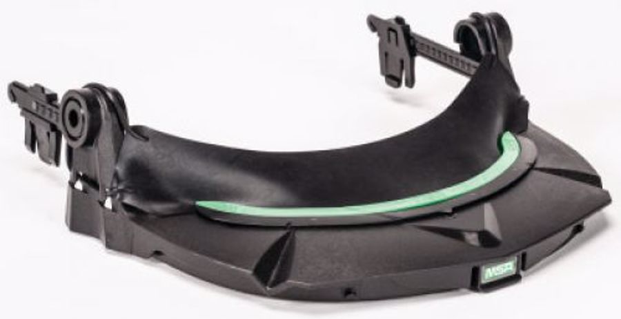 V-Gard Visor Frames, Black/Green Stripe, V-Gard Slotted Caps, 6 1/2 x 2.56