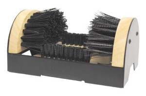 Boot Cleaning Brushes, 9 in X 6 in Wood Block, Nylon Bristles
