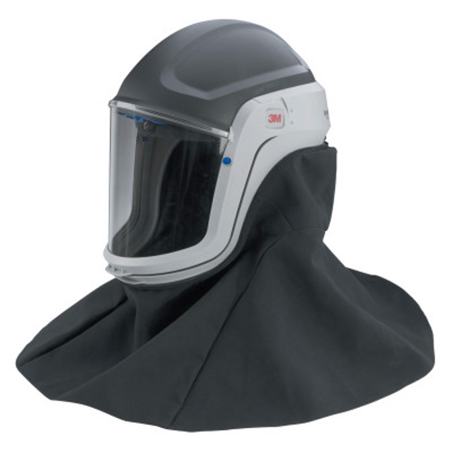 Versaflo Respiratory Helmet Assembly w/Premium Visor & Flame Resistant Shroud, M-407, Gray