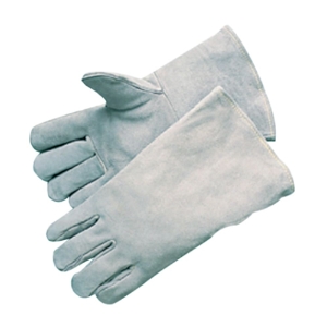 Economy Shoulder Leather Welding Gloves, 902-3000, Gray, Large
