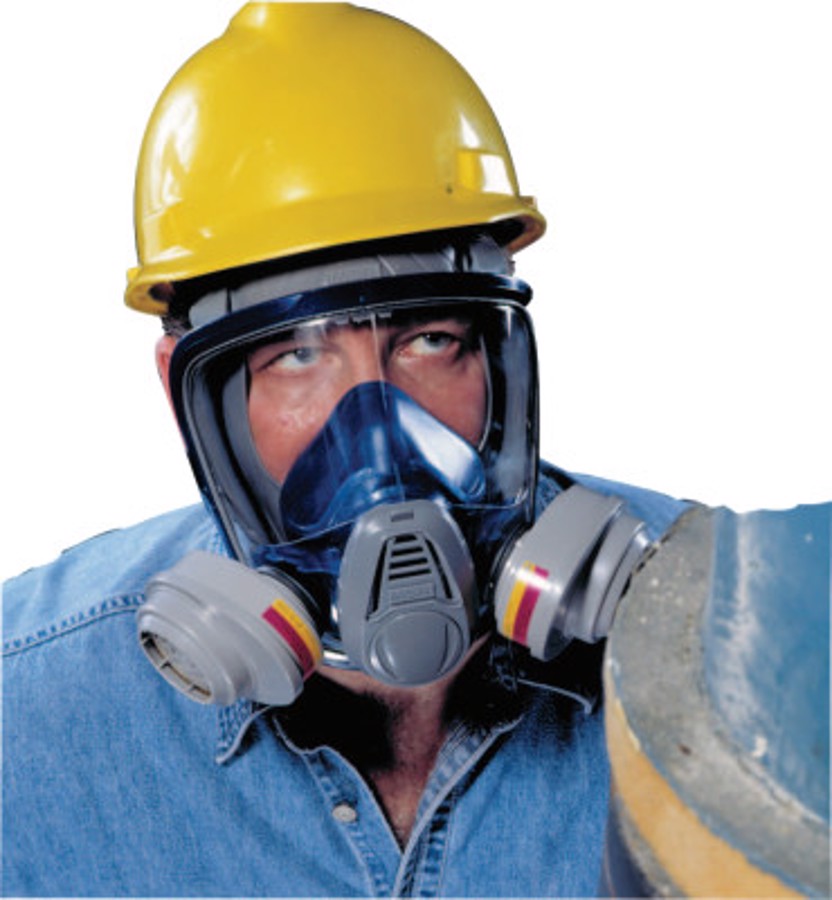 Advantage 3200 Full-Facepiece Respirator, Medium, Rubber Harness
