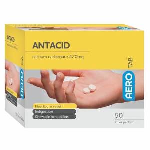 AeroTab Antacid Tablets, ATAN50