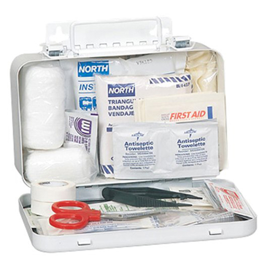 10 Person Bulk First Aid Kit, 019701-0001L, Steel