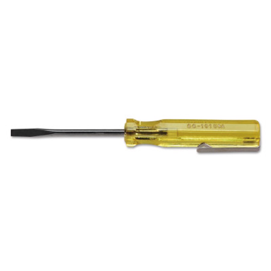 100 Plus Pocket Screwdrivers, 1/8 in, 4 3/8 in Overall L