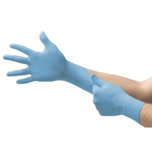 TouchNTuff Powder-Free Disposable Nitrile Gloves, 92-675, Blue