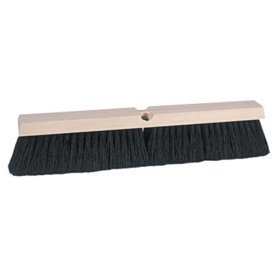 Vortec Pro Medium Sweeping Brushes, 24 in, 3 in Trim L, Black Tampico