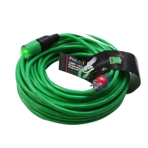12/3 SJTW Extension Cord, D14412050GN, 50 ft, Green