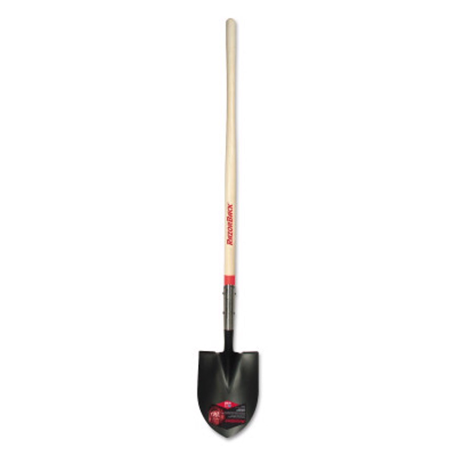 Forged Round Point Shovels, 9 X 11 1/2 Round Point, 45 in Hardwood Handle