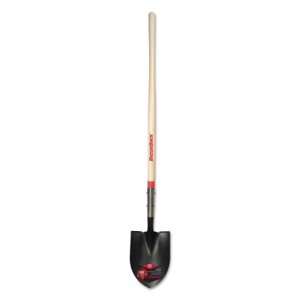 Forged Round Point Shovels, 9 X 11 1/2 Round Point, 45 in Hardwood Handle