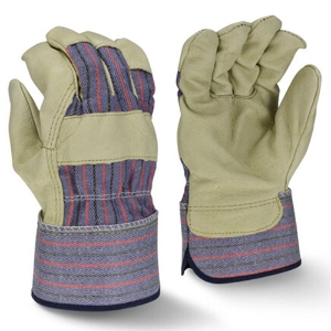 Premium Grain Pigskin Leather Palm Gloves, RWG3840, Beige/Black/Blue/Red