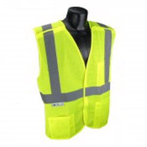 Class 2 Economy Polyester Mesh Breakaway X-Back Safety Vest, SV4X