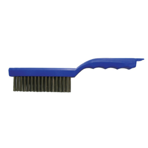 Shoe Handle Scratch Brush, 44299, 11" Length, 4x16 Rows, Stainless Steel Bristles