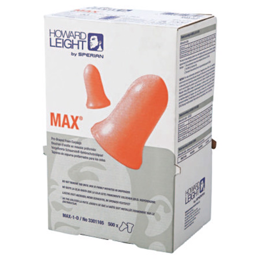 Max Disposable Earplugs, MAX-1-D, Coral, Uncorded, 33 dB