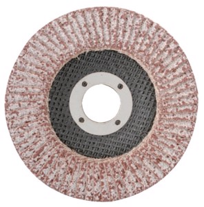 Aluminum Reg T27 Flap Disc, 4-1/2" Diameter, 36 Grit, 7/8 Arbor, 13, 300 RPM