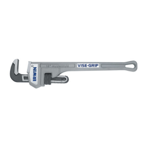 Aluminum Pipe Wrenches, Drop Forged Steel Jaw, 18 in