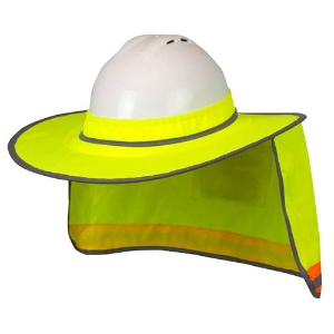 Collapsible Hard Hat Shade, RHHS-01, Hi-Vis Green