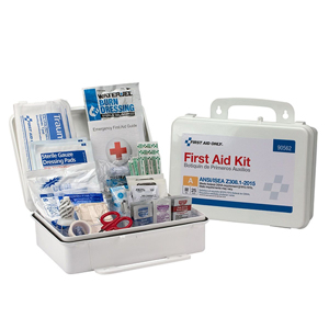25 Person First Aid Kit, 90562, Plastic Case, Wall Mount