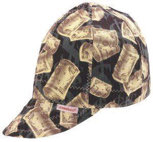 Deep Round Crown Caps, One Side, One Size Fits All, Assorted Prints