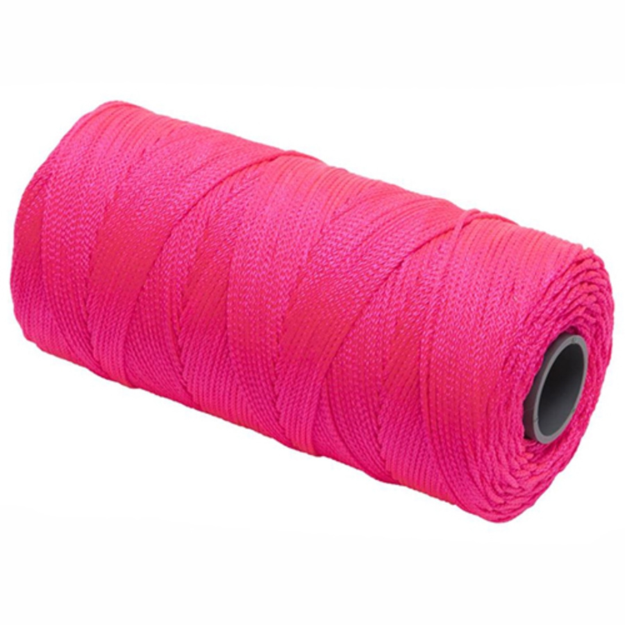Braided Nylon Mason's Line, ML601, Fluorescent Pink, 250'