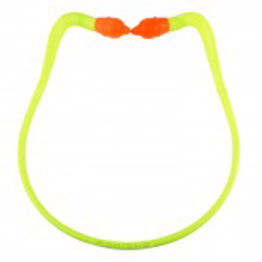 Rad-Band 2 Reusable Earplug Band, RB2120, Orange/Yellow, Banded, 25 dB