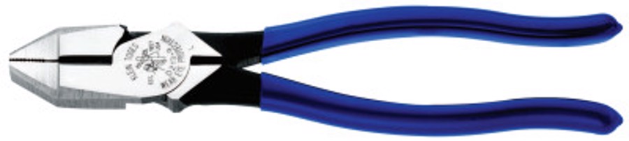 Side Cutting Pliers, 9-1/4 in Length, 25/32 in Cut, Plastic-Dipped Handle