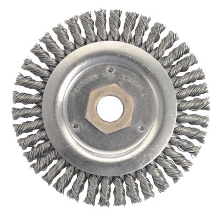 Roughneck Stringer Bead Wheel, 13232, 4-1/2" Diameter, 0.020" Steel Fill, 5/8"-11 Arbor Thread