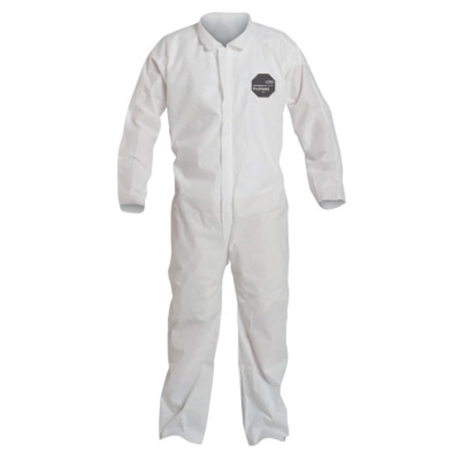 ProShield 10 Coveralls w/Open Ankles & Wrists, PB120S, White