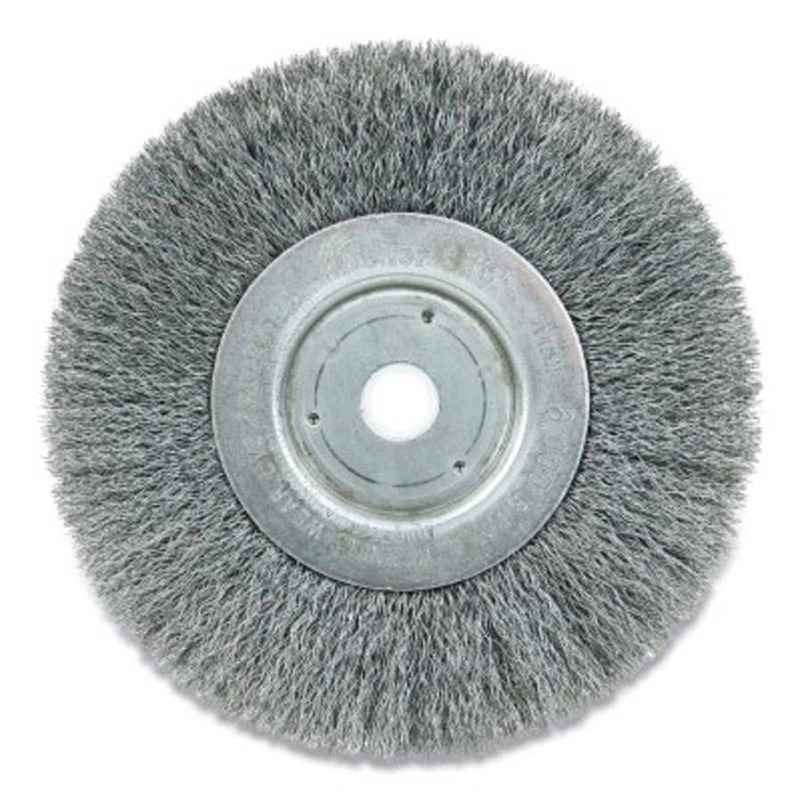 Narrow Face Crimped Wire Wheel, Steel Fill