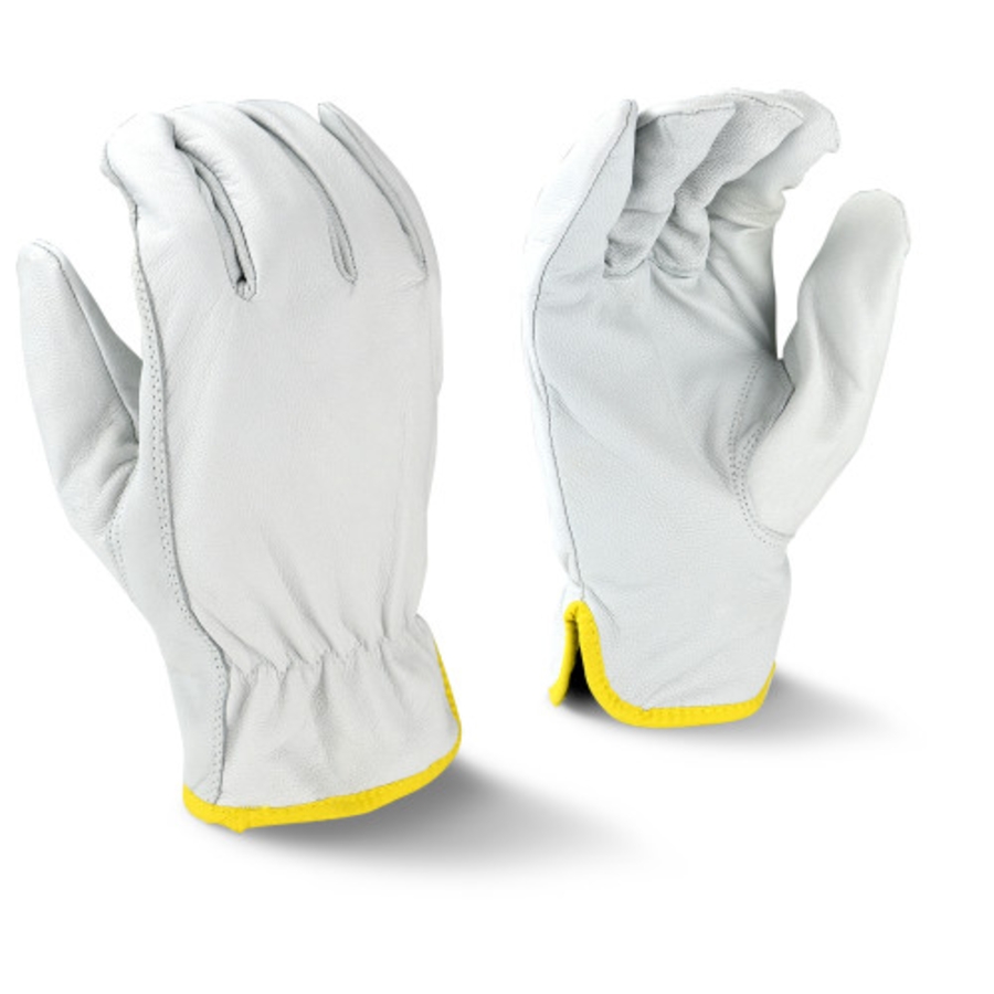 Economy Goatskin Leather Drivers Gloves, RWG4710, Beige